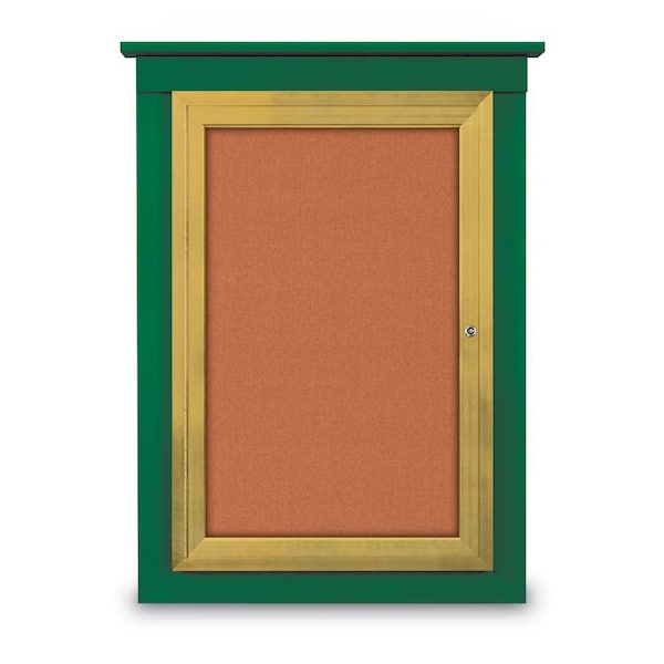 Sliding Glass Enclosed Letterboard, 96"x3, UV9013ACS-SATIN-BLUE